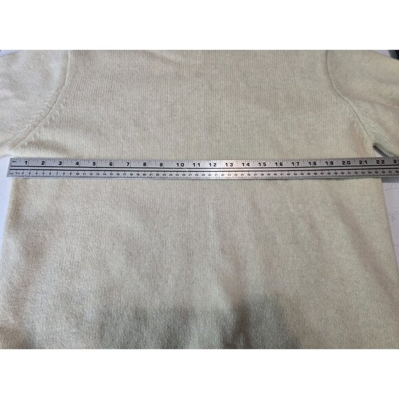 Universal Works Roll Neck Jumper Wool Blend Cream Large Classic - Picture 7 of 8